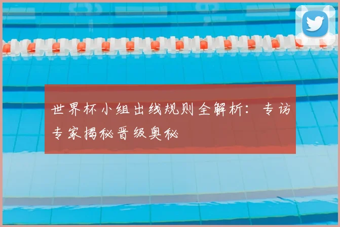 世界杯小组出线规则全解析:专访专家揭秘晋级奥秘